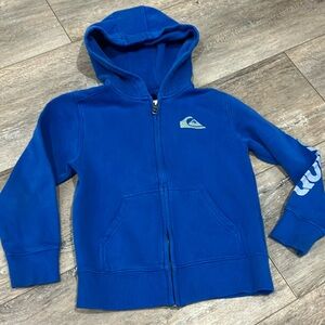 Boys Quicksilver blue zip up hoodie